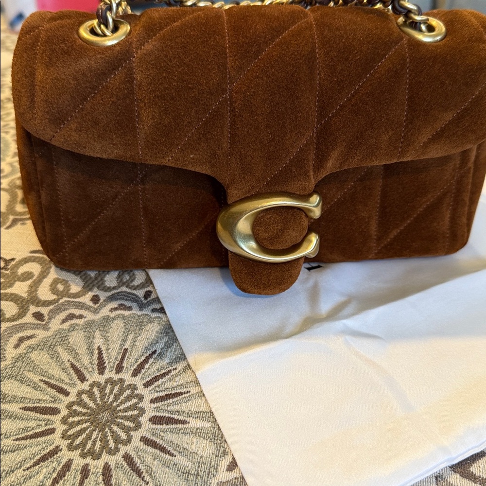 NWT coach suede tabby 20 - Picture 9 of 9